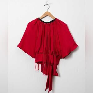 Rachel Comey red pirouette top